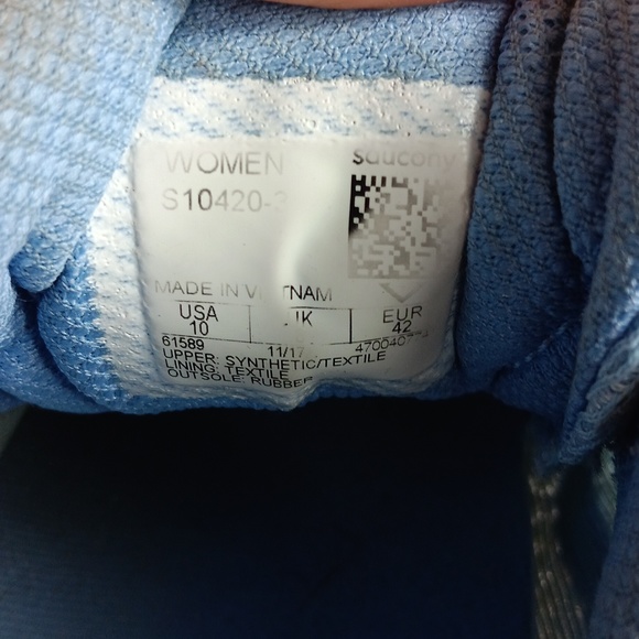 Saucony Grid Cohesion 11 Blue Low Lace Up Womens Running Trainers S10420 3 - Picture 10 of 10